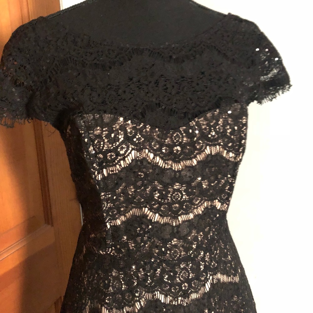 Forever 21 Black Lace Mini Dress - Picture 2 of 8